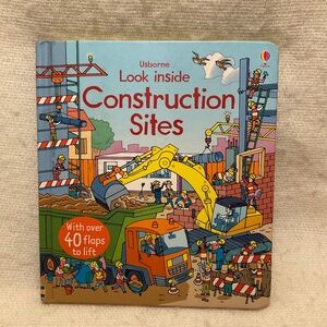 Usborne Look Inside Construction Site Book Lift A Flap